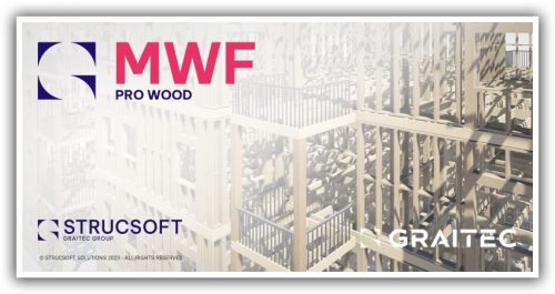 Splash screen for StrucSoft Graitec MWF Pro Wood Revit Framing Software