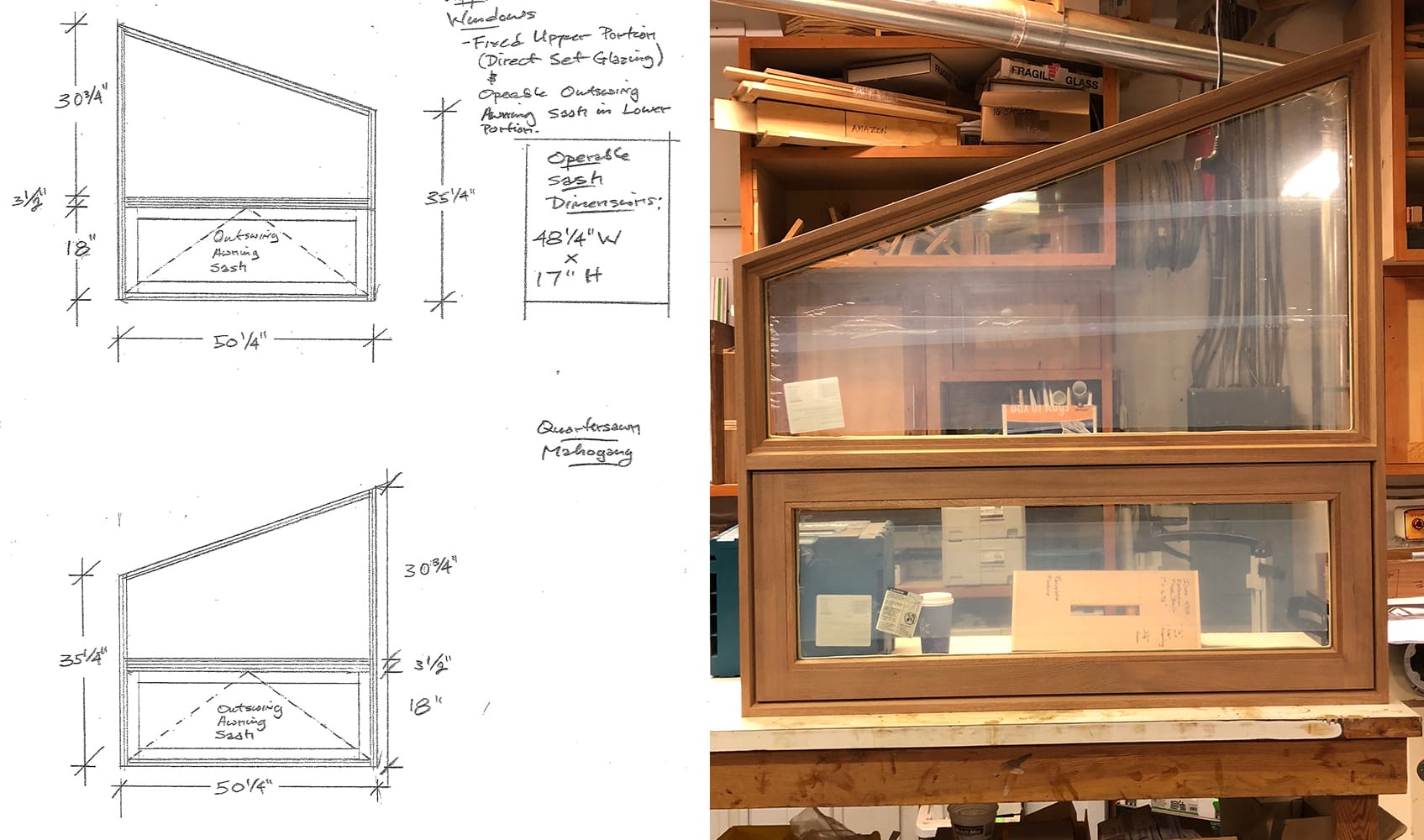 Upper Unit of Custom Windows | Hammer & Hand