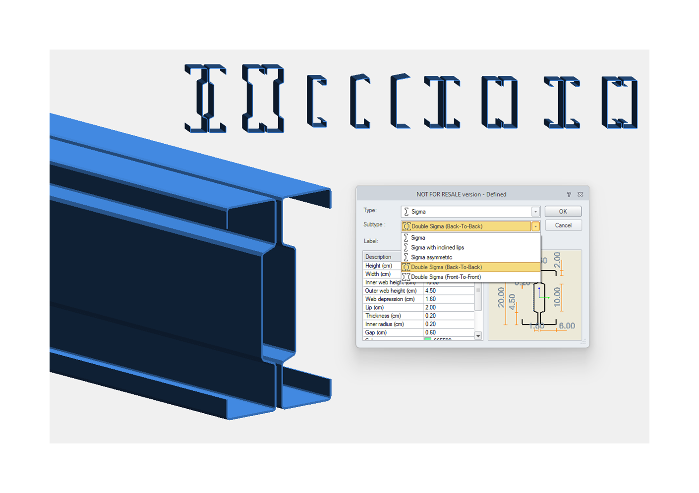 Easily model and design a variety of new cold-formed sections | Graitec - UK