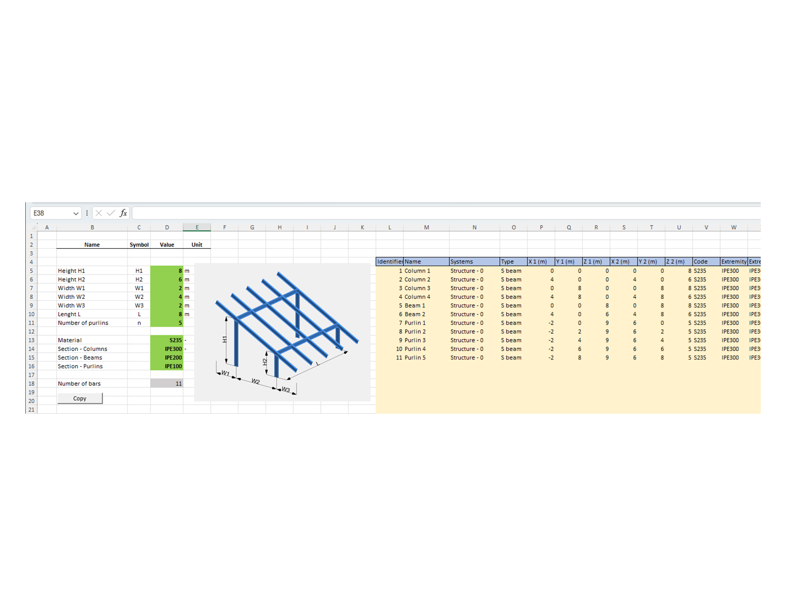 Create objects and import elements from Excel using Data grid tables | Graitec - UK