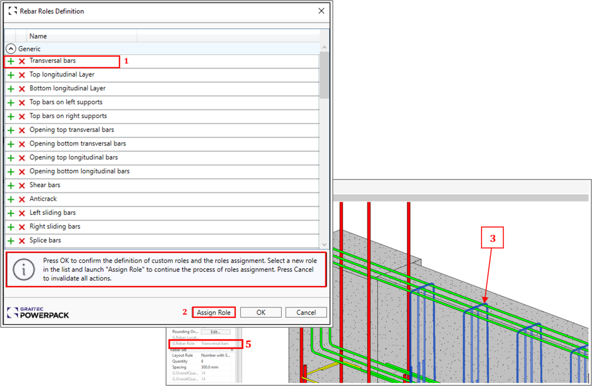 Assign Rebar Role | Graitec - UK